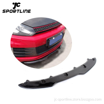 H Style Carbon Fiber Front Lip Spoiler for VW Golf VI MK6 GTI